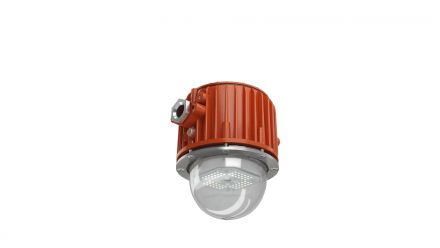 Светильник LED ЖЕЛУДЬ 2.0 Ех 30Вт 3000Лм 5,0К прозрачный рассеиватель IP67 с нажимным фланцем сверху на трубу 3/4